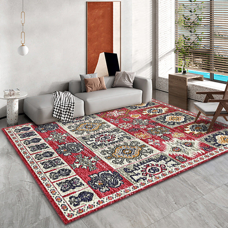 Bohemian Living Room Area Carpet Modèle American Polyester Area Rapis Tacon Risqueur