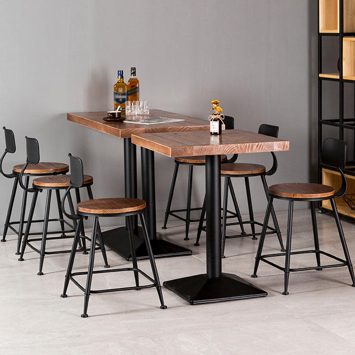 Muebles de estilo industrial Mesa de comedor de madera maciza para comedor