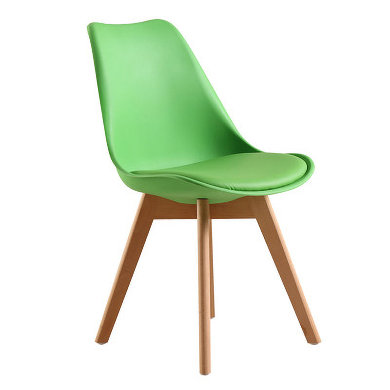 Chaise de salle à manger de style contemporain chaises sans bras solides avec des jambes en bois