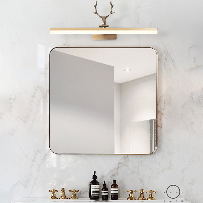 American Contemporary Style LED Vanity Wall Lighting Light Copper Bar Light for Bathroom