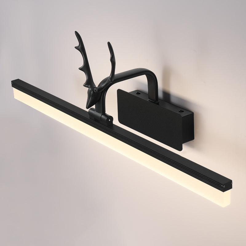 American Linear Vanity Lighting, 1-Light Acrylic Vanity Light for Bathroom