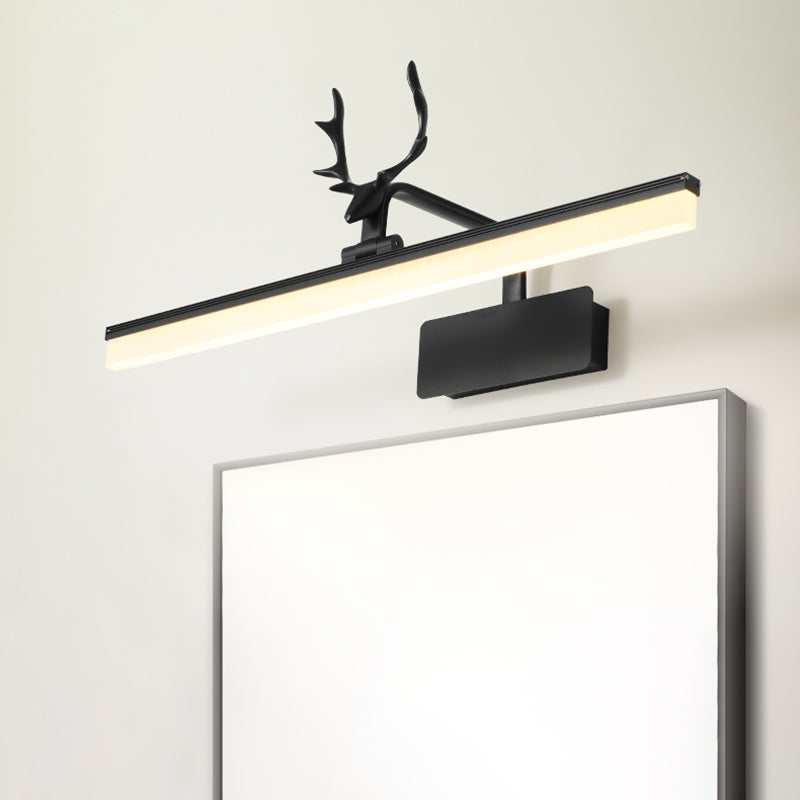 American Linear Vanity Lighting, 1-Light Acrylic Vanity Light for Bathroom