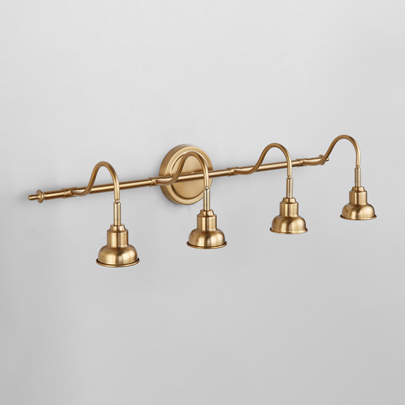 Moderne Glockenwandleuchte Metallleuchtenbeleuchtung in Gold