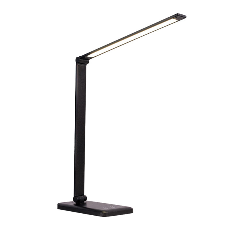 USB Table Lamp with Touch Control, Metal Task Folding LED Table Light for Bedroom