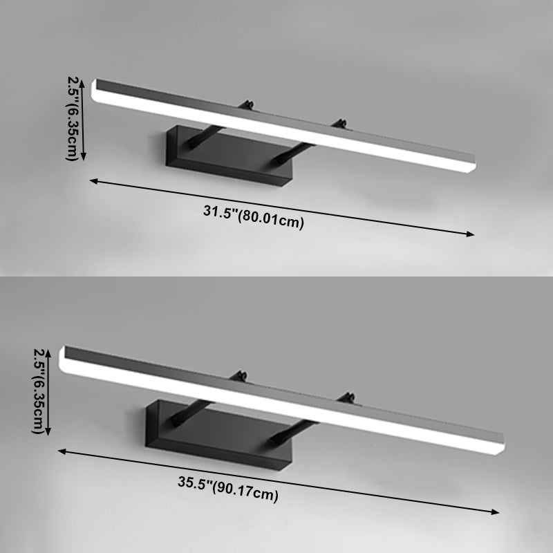 Moderne minimalistische lineare Wandleuchte verstellbare Acryl -Wandleuchte für Badezimmer