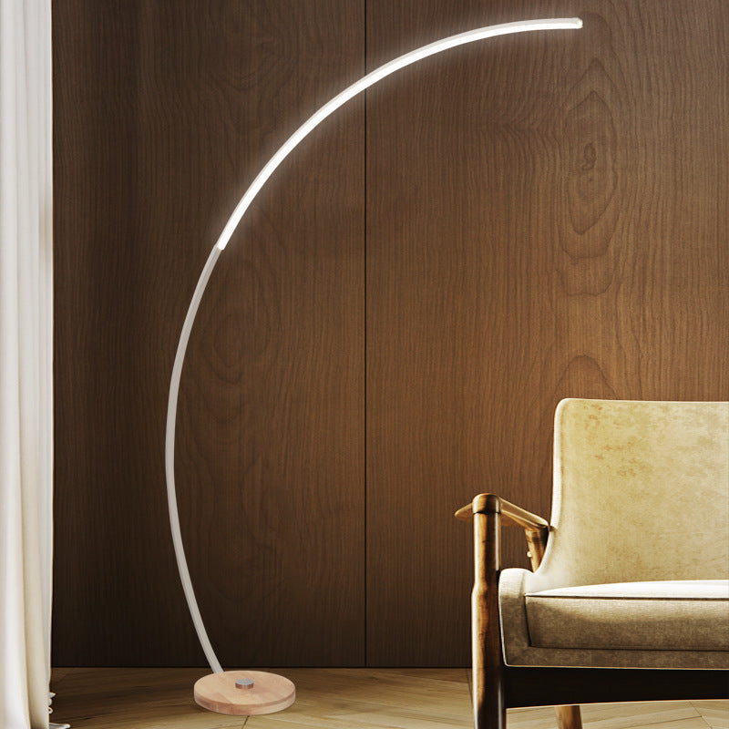 Modern Minimalist LED Floor Lamps Aluminium Linear Floor Lamp with Acrylic Shade