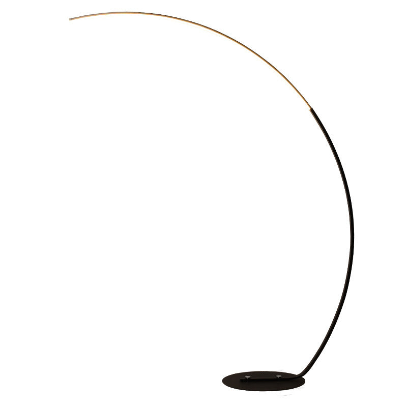 Lampadaire LED minimaliste moderne lampadaire en aluminium linéaire avec une teinte acrylique