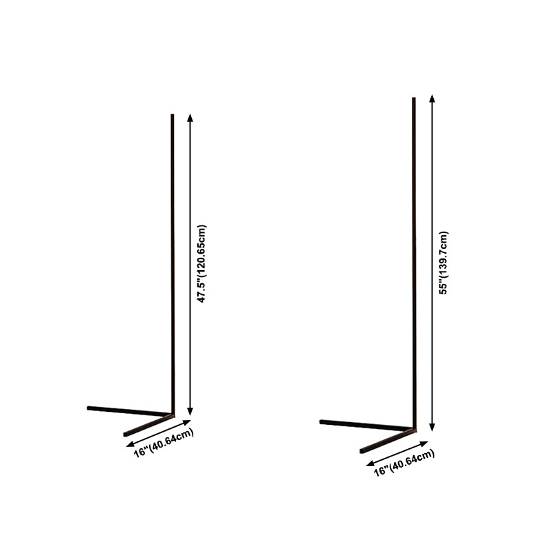 Moderne beknopte LED -vloerlamp gelakte aluminium lineaire vloerlampen met siliconen schaduw