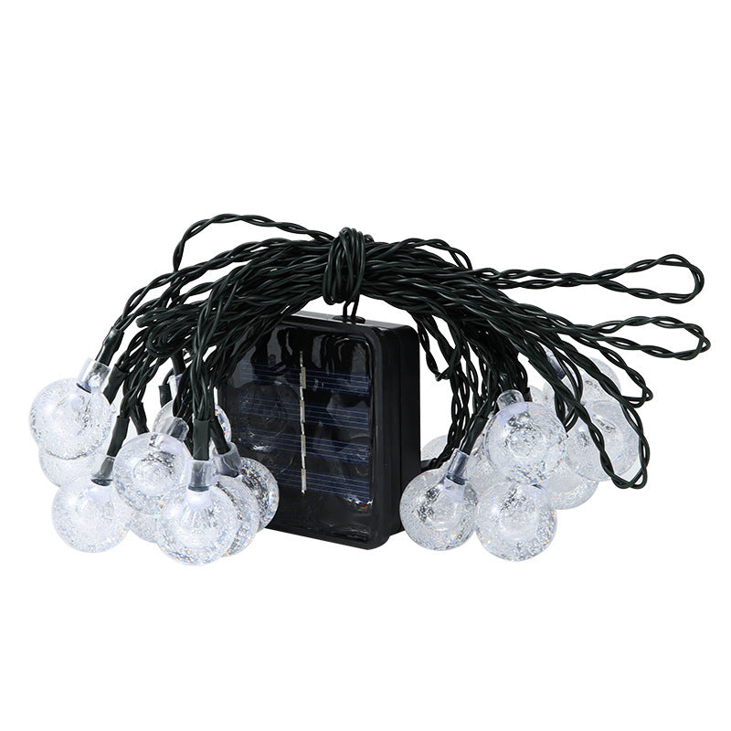 Modern Creative LED Decorative Lamp Plastic Globe Solar Energy String Lights for Exterior Spaces