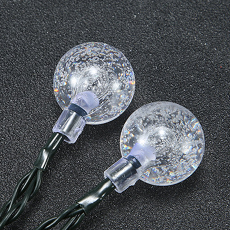 Modern Creative LED Decorative Lamp Plastic Globe Solar Energy String Lights for Exterior Spaces