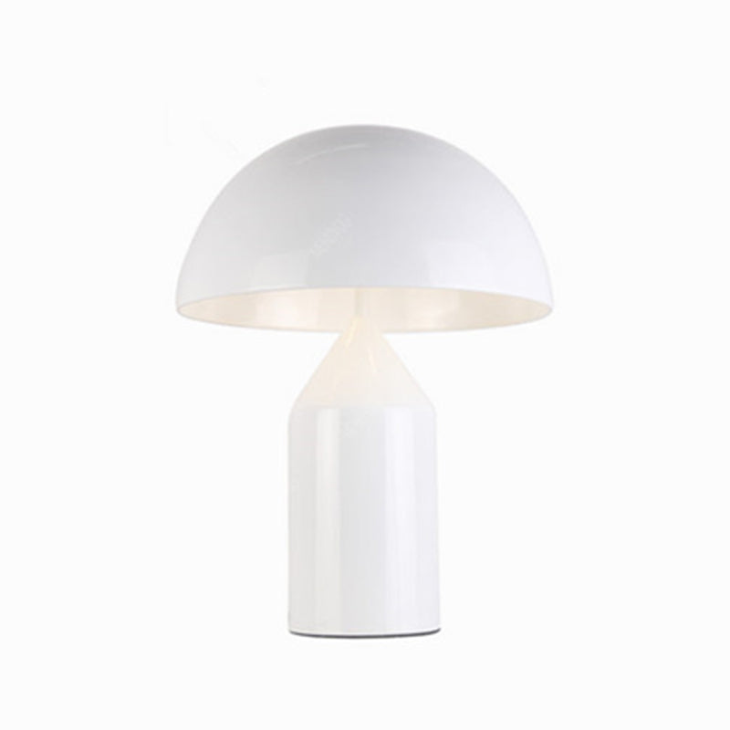 Contemporary Style Dome Shaped Table Lamp Metal 1 Light Night Table Lamps for Bedroom