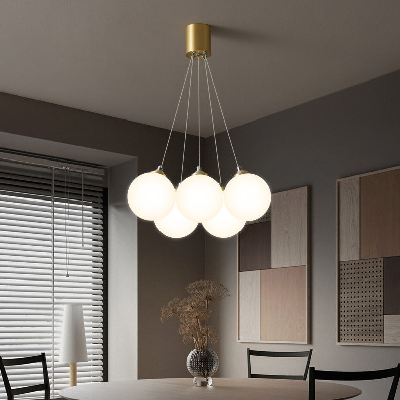 Copper Globe Pendant Light in Modern Luxury Style Glass Intérieure Lampe de suspension intérieure