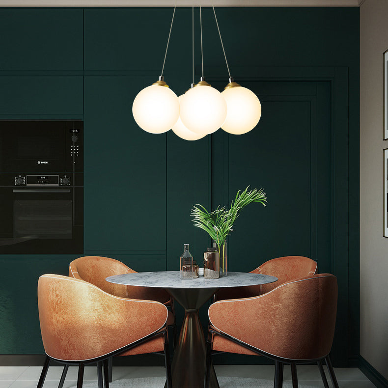 Copper Globe Pendant Light in Modern Luxury Style Glass Intérieure Lampe de suspension intérieure