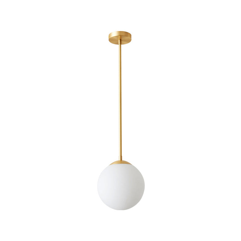 Ball Contemporary Hanging Ceiling Light 1 Light Glass Pendant Lighting Fixtures