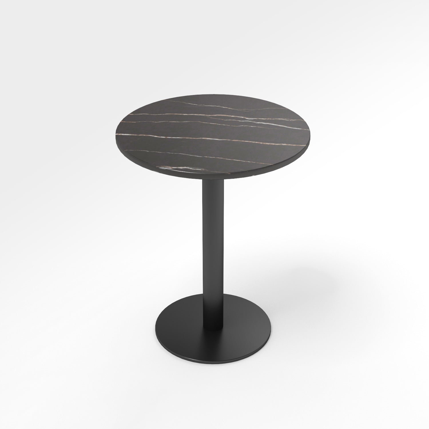 Mesa de comedor de piedra sinterizada moderna mesa de marco negro para comedor para comedor