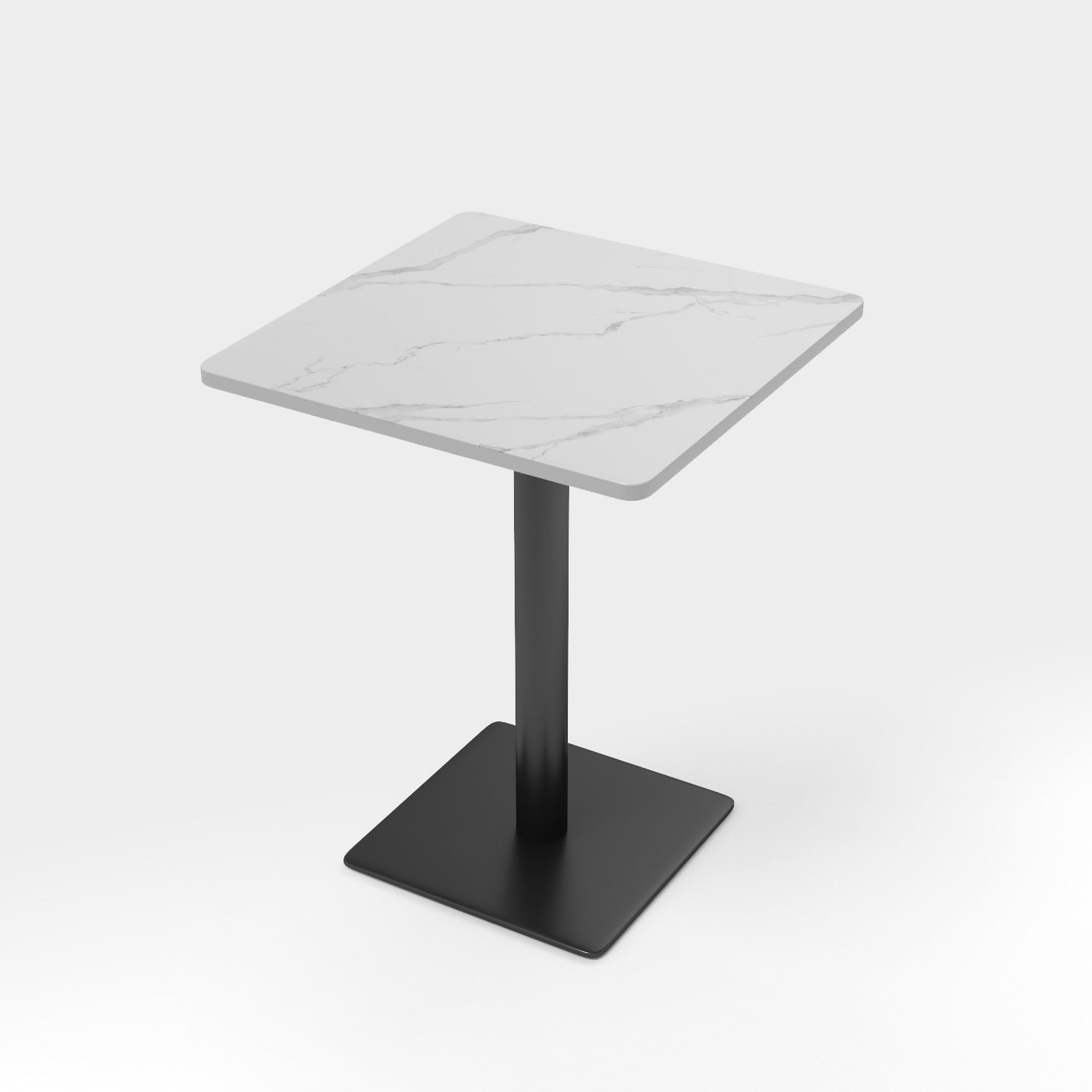 Mesa de comedor de piedra sinterizada moderna mesa de marco negro para comedor para comedor