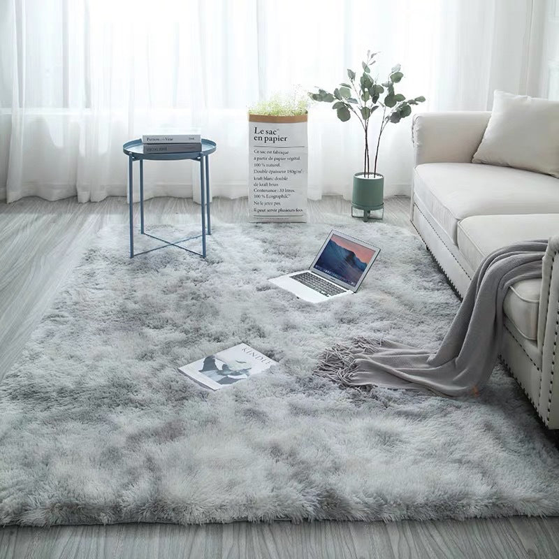 Modern Home Decoration Carpet Tie-Dyed Shag Area Rug Non-Slip Backing Indoor Carpet