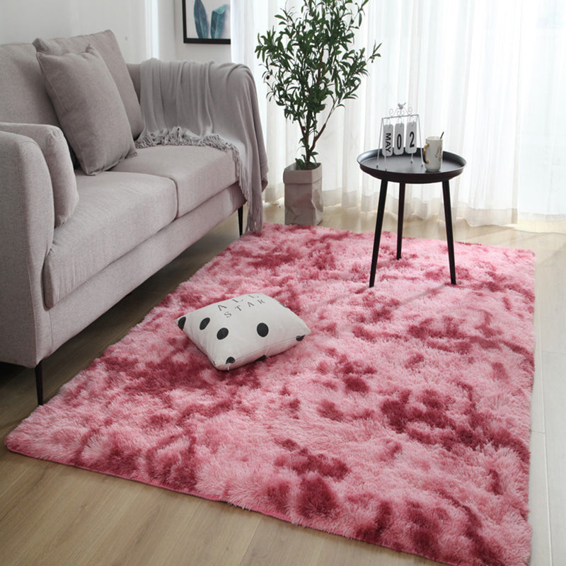 Modern Home Decoration Carpet Tie-Dyed Shag Area Rug Non-Slip Backing Indoor Carpet