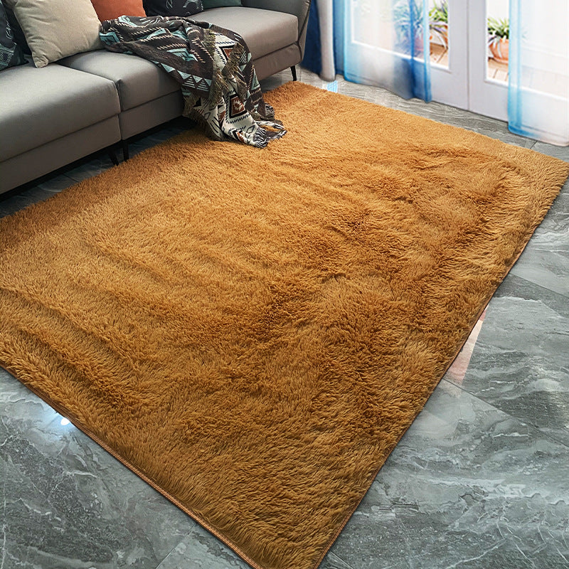 Funky Plain shag tappeto poliestere tappeto interno tappeto non slip moquette per soggiorno