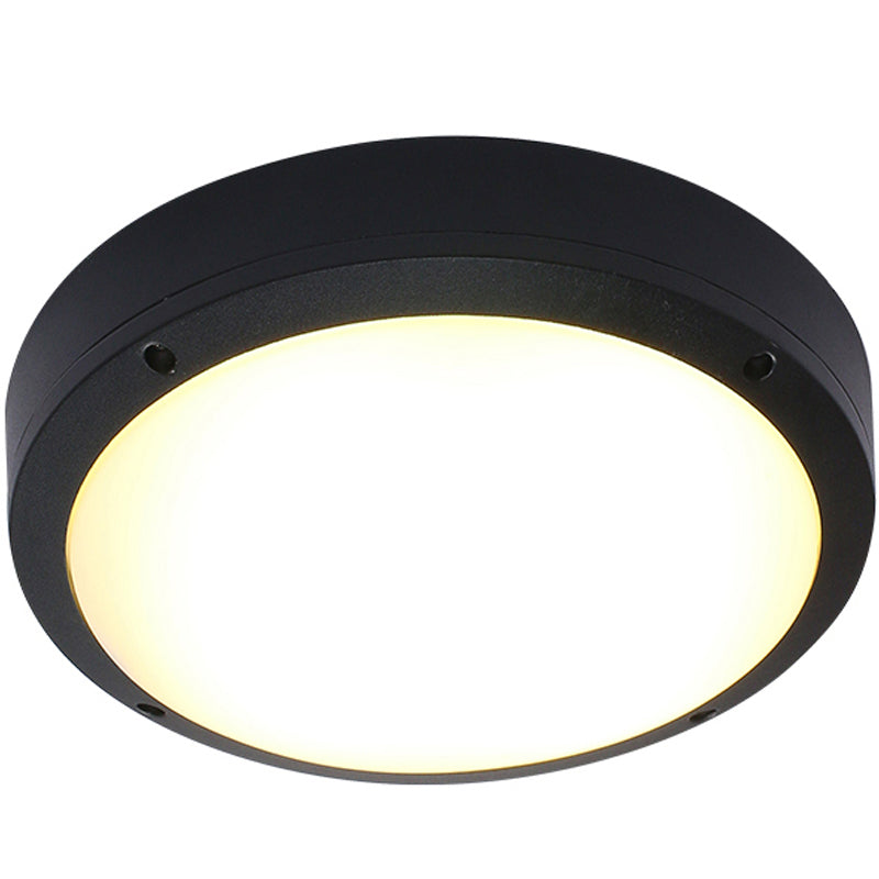 Plafonnier de style moderne LED étanche encastré pour couloir balcon cour