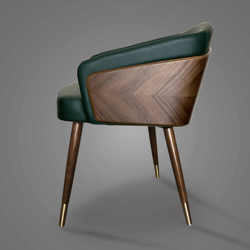 Silla de comedor de madera de estilo contemporáneo