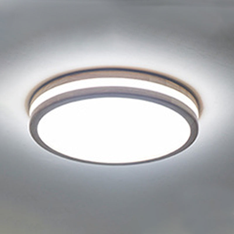 Lampada da soffitto a LED a forma geometrica Moderna in legno 1 luce da incasso per corridoio sala da pranzo