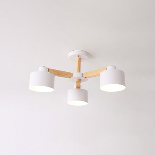 Cylindre en métal suspendu luminaires de style moderne multiples de plafond lampe à suspension de plafond