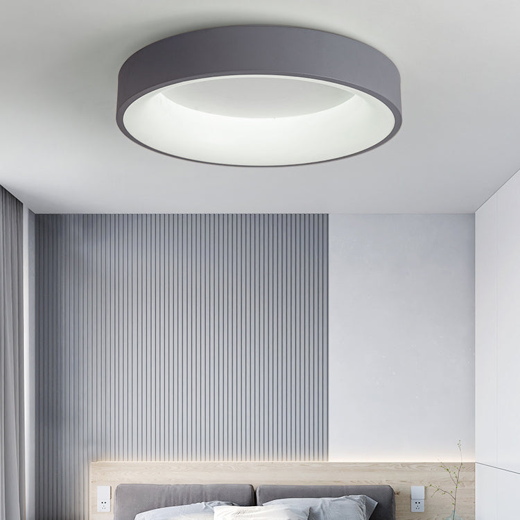 Modern Simple LED Ceiling Light Fixture Bedroom Round Flush Mount Ceiling Lamp