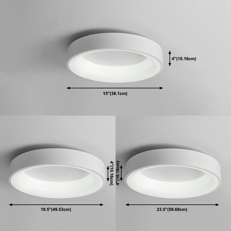 Plafonnier LED moderne et Simple, luminaire de plafond rond à montage encastré pour chambre à coucher