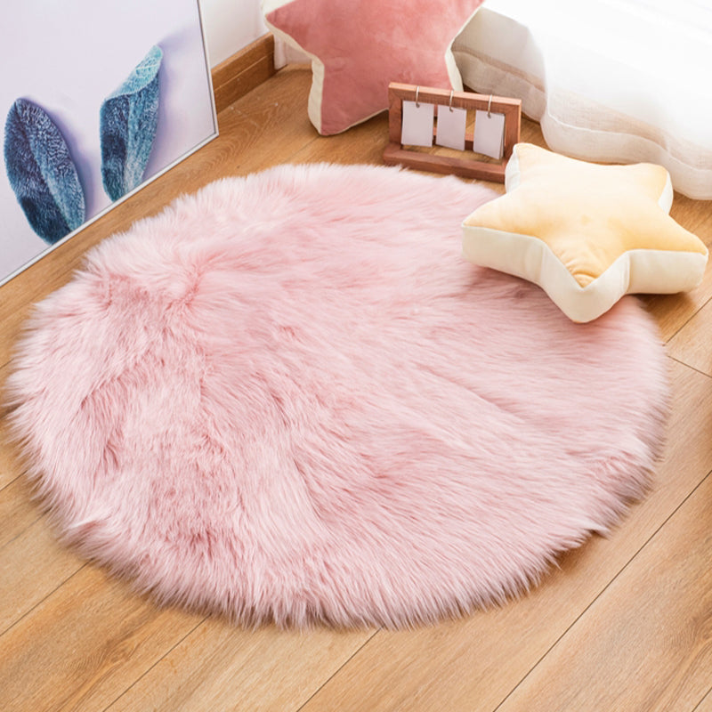Alfombra de alfombra de pelusa redonda alfombra creativa alfombra de respaldo sin deslizamiento para sala de estar para sala de estar para sala de estar