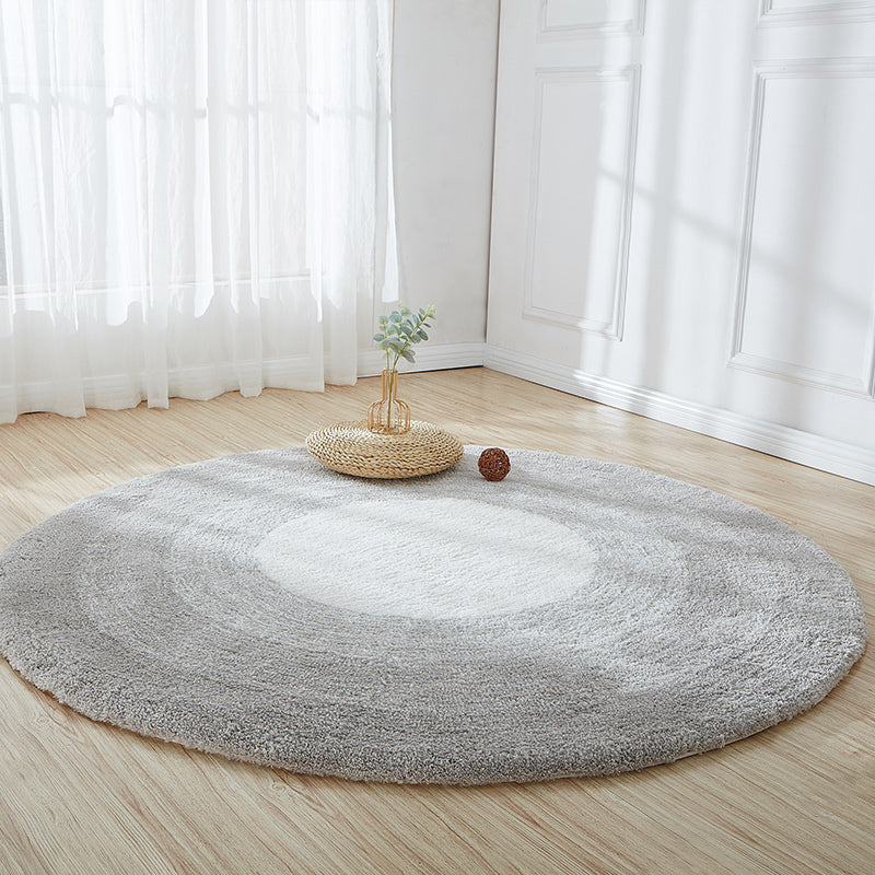 Runde Ombre -Muster Teppich Polyester Moderner Teppich Flecken resistenter Shag Innenteppich für Wohnzimmer
