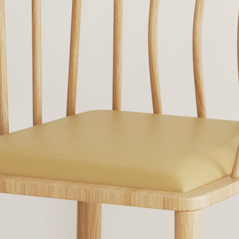 Sillas de comedor de comedor de madera contemporánea sillas de comedor de cuero para uso doméstico