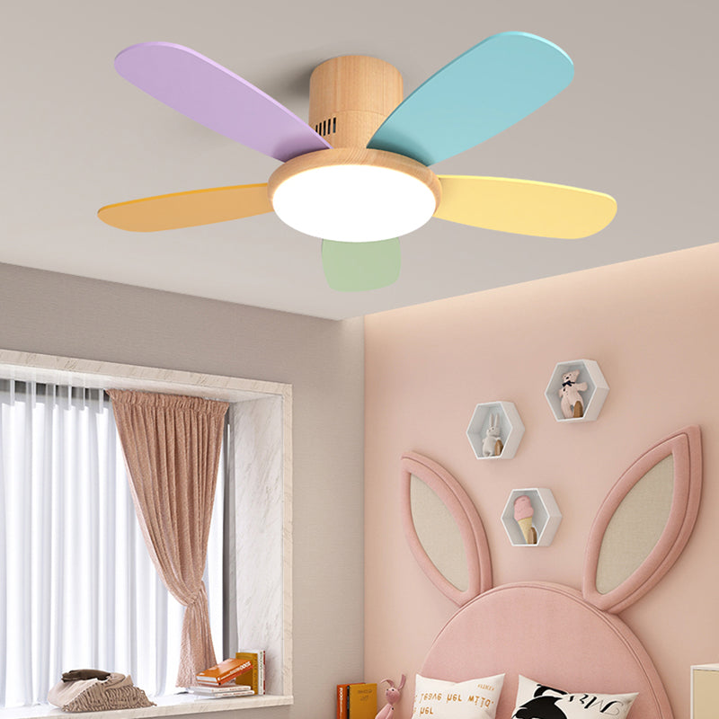 Macaron Flush Mount Fans Lampe Lais