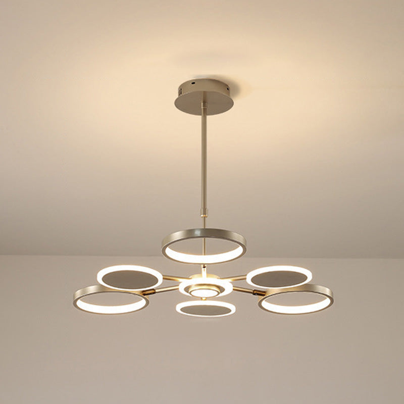 Multi lumières de style moderne suspendu à la lampe à lustre