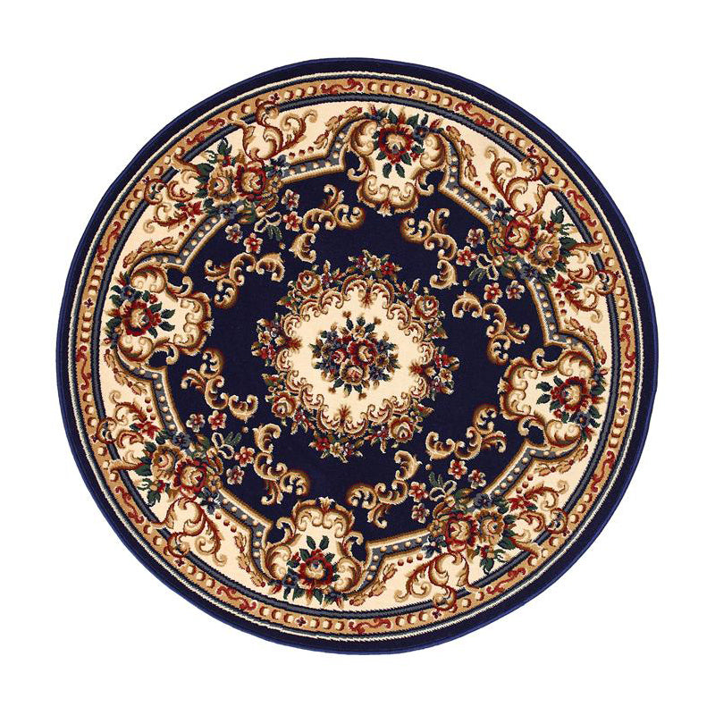 Tapis à floral rond Polyester tapis intérieur industrie