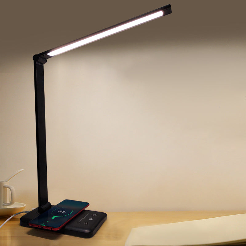 USB LED Table Lamp with Touch Control, Task Metal Folding Table Light for Bedroom