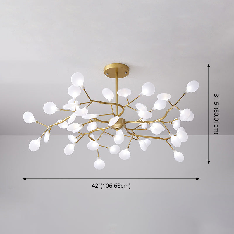 Orbicular Chandelier Pendant Light Modern Chandeliers For Dining Room with Acrylic Shade