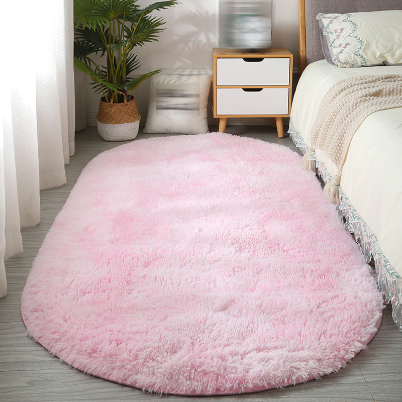 Alfombra minimalista alfombra de poliéster lisa simple alfombra de poliéster con respaldo sin deslizamiento