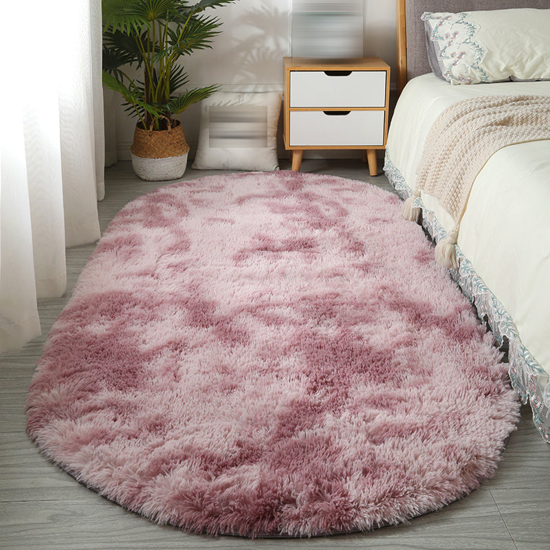 Alfombra minimalista alfombra de poliéster lisa simple alfombra de poliéster con respaldo sin deslizamiento