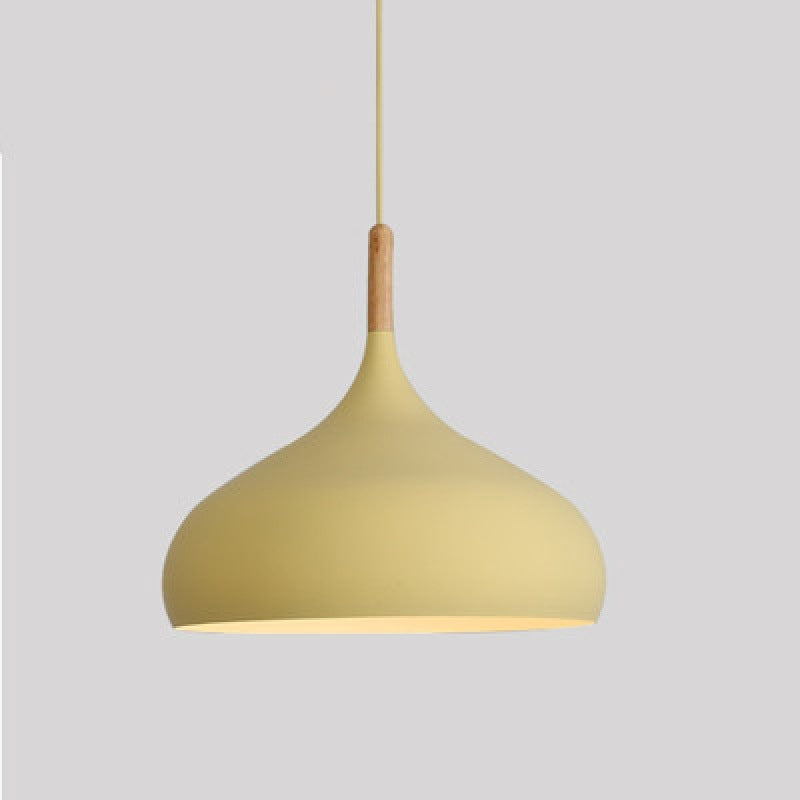 Macaron Pendant Lamp Fixture Nordic Style Single Light Living Room Ceiling Hanging Light