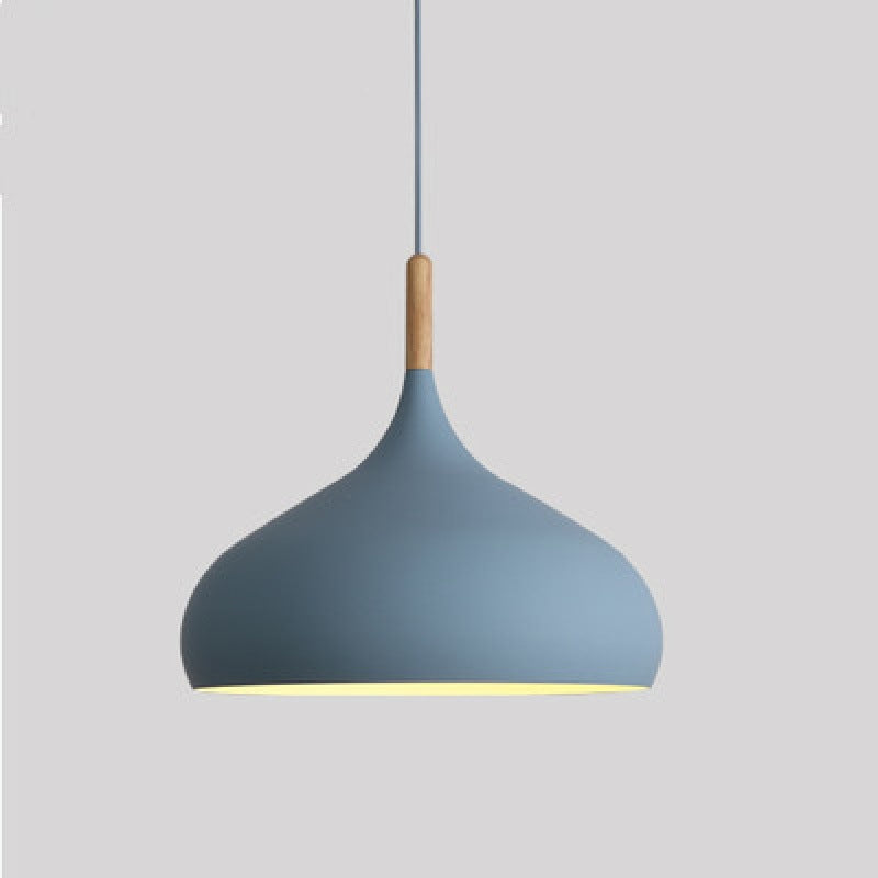 Macaron Pendant Lamp Fixture Nordic Style Single Light Living Room Ceiling Hanging Light