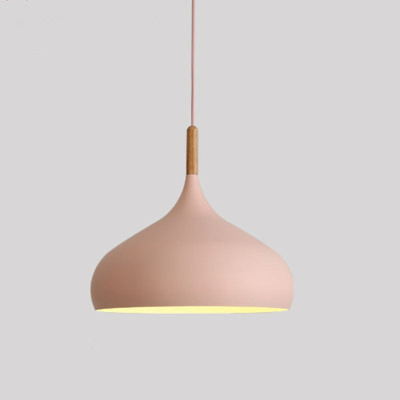 Macaron Pendant Lamp Fixture Nordic Style Single Light Living Room Ceiling Hanging Light