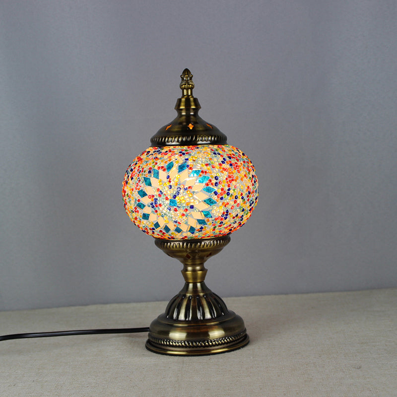 Southeast Asia Style Turkish Mosaic Desk Light Glass Lamp Shade Table Lamp Fixture