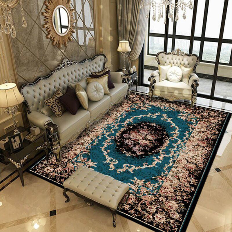 Traditional Multicolored Rug Gorgeous Tribal Print Carpet Stain Resistant Carpet for Living Room