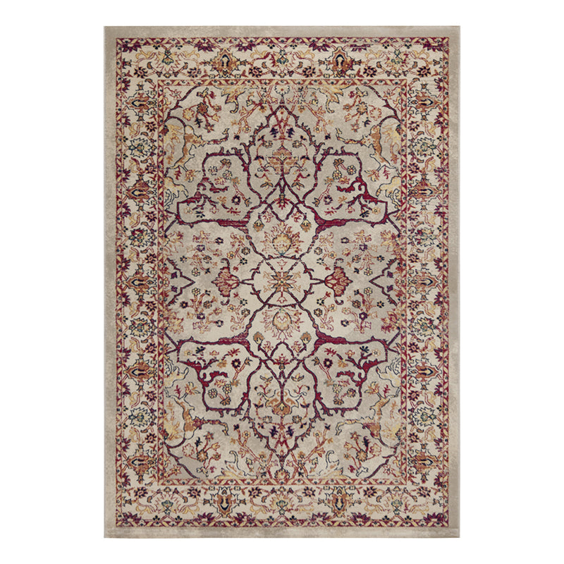 Victorian Tribal Print Carpet Polyester Area Rug Stain Resistant Indoor Rug for Home Decoration