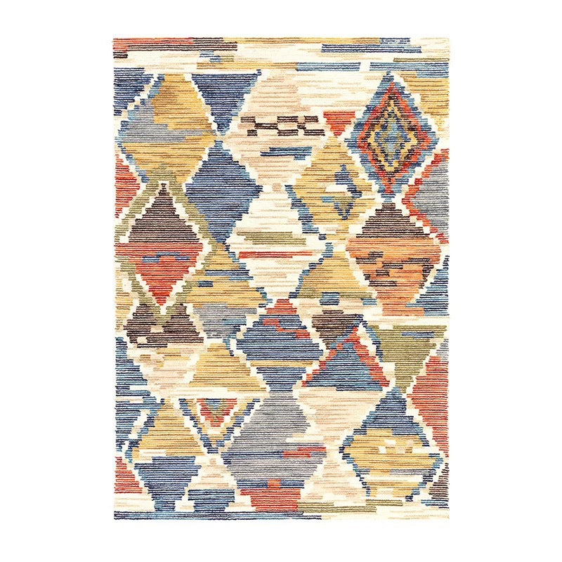 Traditioneller Wohnzimmer Teppich Marokko Muster Polyester Fläche Teppichfleck widerstandsfähiger Teppiche