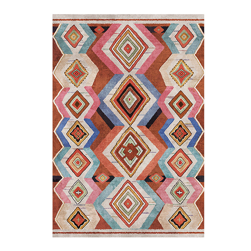 Traditionele woonkamer tapijt Marokko Patroon Polyester Area Rug vlekbestendig tapijt