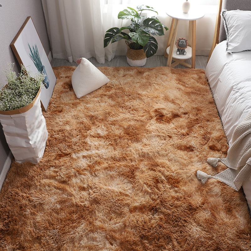 Entspannen Sie massiven Shag Teppich Polyester Innenteppich nicht rutschfest