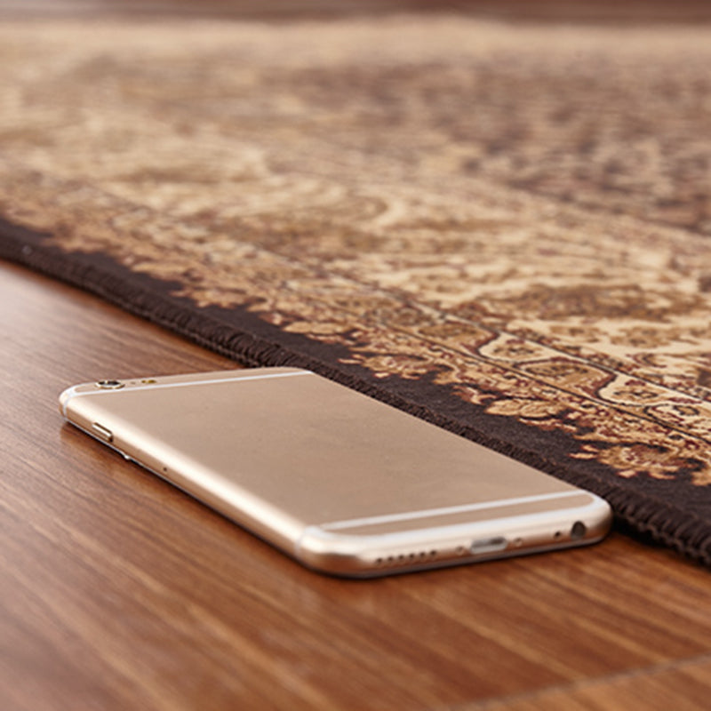 Brown Marokko -Gebiet Teppichmedaillon Muster Polyester Fläche Teppich Färbung widerstandsfähiger Teppich für Wohnkultur