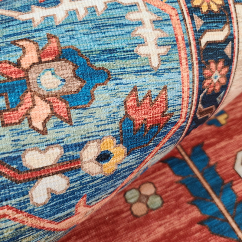 Fancy Marokko Area Tapijt Antiek patroon Polyester Area Tapijt Stain Resistant Tapsel voor Home Decor